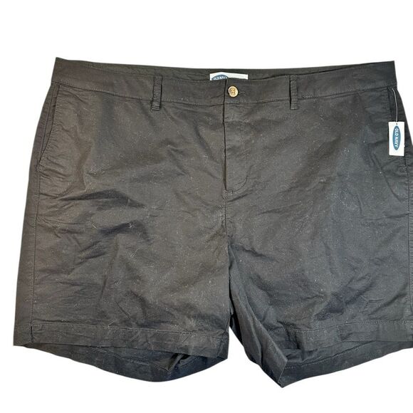 NWT Old Navy Plus Size Black Everyday Chino Flat Front 5” Shorts - Size 26/4X - Picture 6 of 8